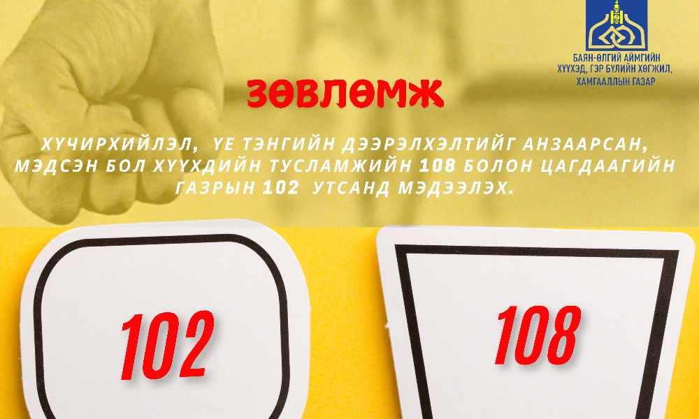 Дэлгэрэнгүй мэдээлэл авах эх сурвалж: Аймгийн ХГБХХГ-ын Хэвлэл мэдээлэл, дотоод сүлжээ хариуцсан ажилтан Т.Ахжол
Цахим шуудангийн хаяг: Bayanulgii@cfga.gov.mn
Утас:7742-2709,  99974397 