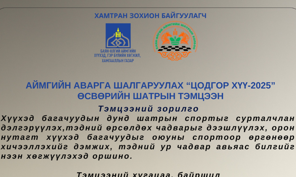 Дэлгэрэнгүй мэдээлэл авах эх сурвалж: Аймгийн ХГБХХГ-ын Хэвлэл мэдээлэл, дотоод сүлжээ хариуцсан ажилтан Т.Ахжол Цахим шуудангийн хаяг: Bayanulgii@cfga.gov.mn Утас:7742-2709, 99974397